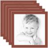 20x20 Terra-Cotta/Cognac Custom Mat for Picture Frame with 16x16 Opening Size (Mat Only, Frame NOT Included) - 5 Pack view 1