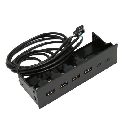 CFTGIW 5.25 Inch Front Panel USB 2.0 Hub 4 Ports Internal Metal USB Hub with 19 Pin Connectors USB 2. Hub Optical Force The Front Panel Speedy Adds Port Broad Compatibility: 4