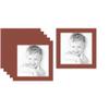12x12 Terra-Cotta/Cognac Custom Mat for Picture Frame with 8x8 Opening Size (Mat Only, Frame NOT Included) - 6 Pack view 1