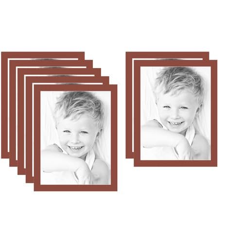 18x24 Terra-Cotta/Cognac Custom Mat for Picture Frame with 14x20 Opening Size (Mat Only, Frame NOT Included) - 7 Pack