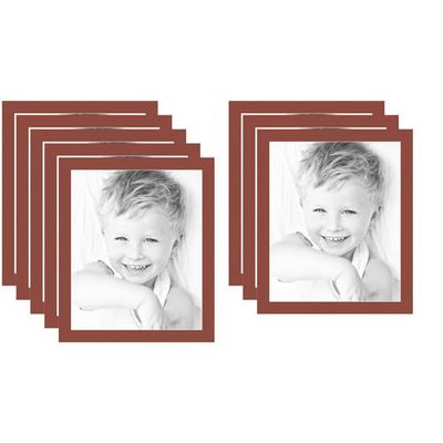 18x22 Terra-Cotta/Cognac Custom Mat for Picture Frame with 14x18 Opening Size (Mat Only, Frame NOT Included) - 8 Pack
