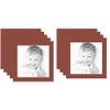 12x12 Terra-Cotta/Cognac Custom Mat for Picture Frame with 8x8 Opening Size (Mat Only, Frame NOT Included) - 9 Pack view 1