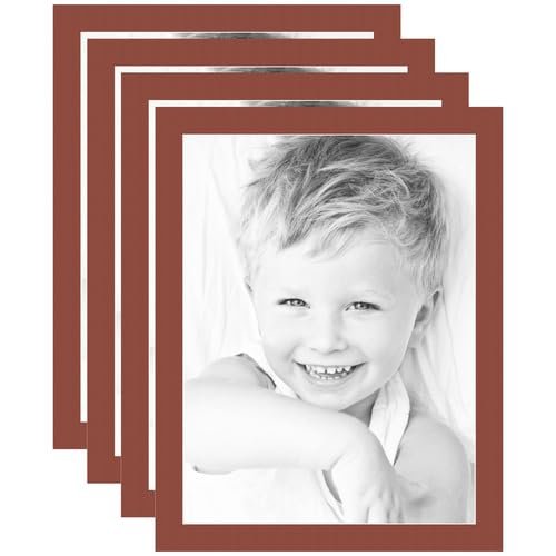 18x24 Terra-Cotta/Cognac Custom Mat for Picture Frame with 14x20 Opening Size (Mat Only, Frame NOT Included) - 4 Pack