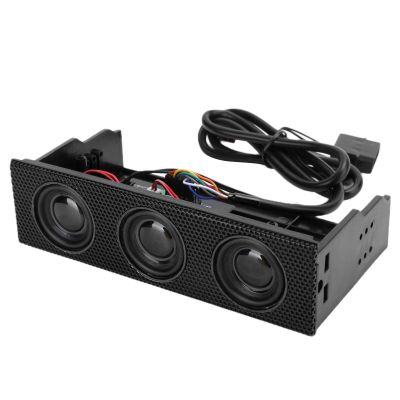 CFTGIW PC Front Panel Speaker Stereo Surround Computer Case Builtin Mic There are Three Units of Audio System Layout Which Realize Stereo Surround Imp The Product Possess,