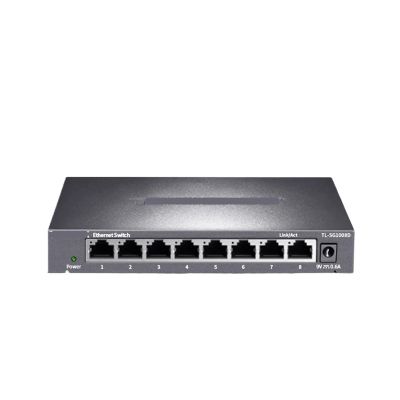 DMSPEQEY 8-Port Gigabit Ethernet Switch 1000Mbps Network Switch RJ45 Plug and Play Network Hub Internet Splitter TL-SG1008D (Size : UK Adapter)