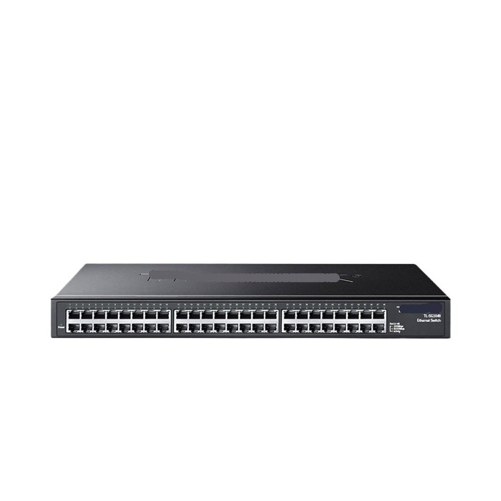 48 Port Gigabit Ethernet Switch 1000M Network Hub Internet Splitter Plug and Play Rack Mount Automatic MDI/MDIX TL-SG1048 (Size : US Adapter)