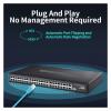 48 Port Gigabit Ethernet Switch 1000M Network Hub Internet Splitter Plug and Play Rack Mount Automatic MDI/MDIX TL-SG1048 (Size : US Adapter) view 2