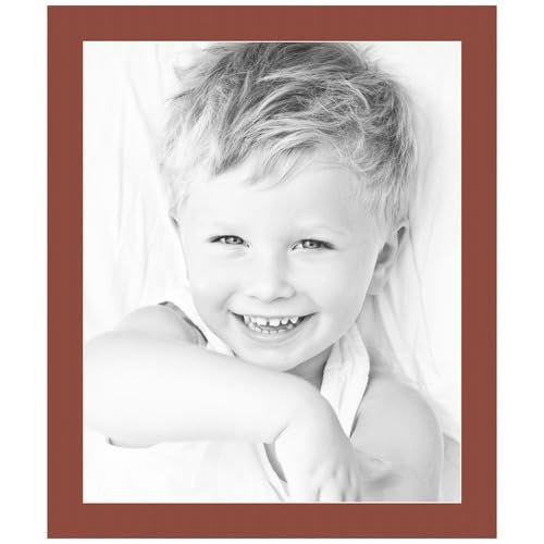 18x22 Terra-Cotta/Cognac Custom Mat for Picture Frame with 14x18 Opening Size (Mat Only, Frame NOT Included) - 1 Pack