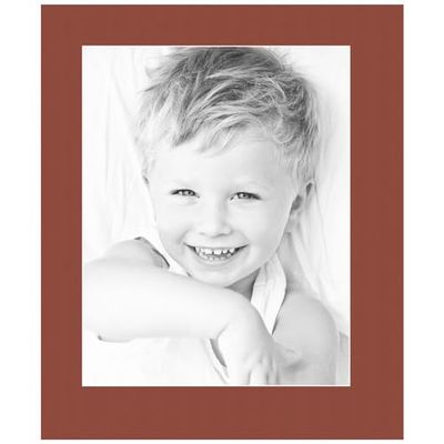 11x14 Terra-Cotta/Cognac Custom Mat for Picture Frame with 7x10 Opening Size (Mat Only, Frame NOT Included) - 1 Pack