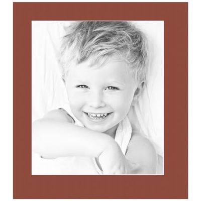 12x14 Terra-Cotta/Cognac Custom Mat for Picture Frame with 8x10 Opening Size (Mat Only, Frame NOT Included) - 1 Pack