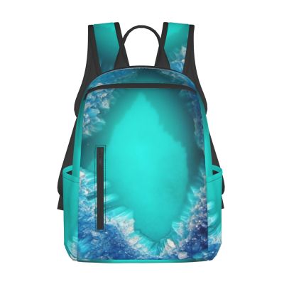 FHPCE Laptop Backpack 14.7 Inch with Compartment Aqua Blue Turquoise Laptop Bag Lightweight Casual Daypack for Travel