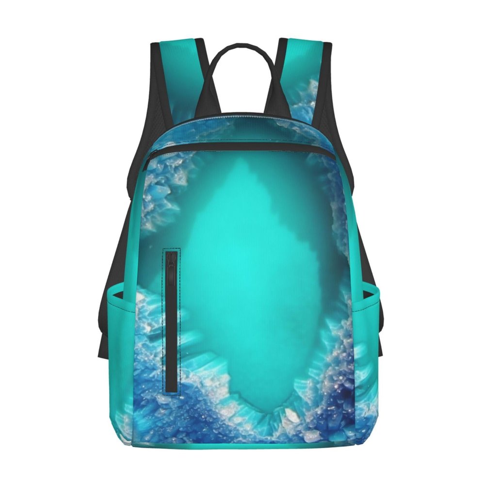 FHPCE Laptop Backpack 14.7 Inch with Compartment Aqua Blue Turquoise Laptop Bag Lightweight Casual Daypack for Travel