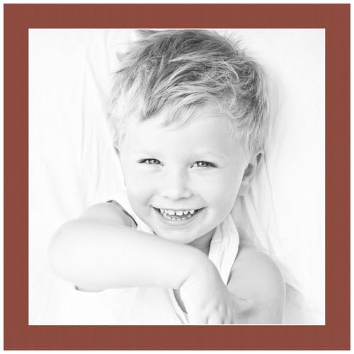 20x20 Terra-Cotta/Cognac Custom Mat for Picture Frame with 16x16 Opening Size (Mat Only, Frame NOT Included) - 1 Pack