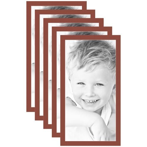 18x36 Terra-Cotta/Cognac Custom Mat for Picture Frame with 14x32 Opening Size (Mat Only, Frame NOT Included) - 5 Pack