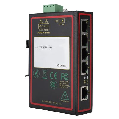 Industrial Grade 5 Port Unmanaged Gigabit Ethernet Switch DIN Rail Running Environment Wise Loop Tracking Real Time Reminder Commercial Ligh Afterincome