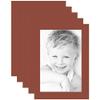 12x18 Terra-Cotta/Cognac Custom Mat for Picture Frame with 8x14 Opening Size (Mat Only, Frame NOT Included) - 5 Pack view 1