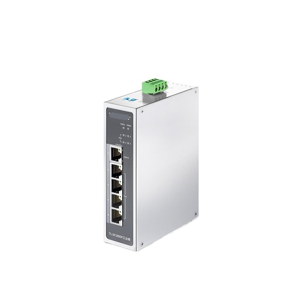 5-Port 100M Industrial POE Switch 100Base-T DIN Rail Wall-Mounted 120W Network Switch VLAN TL-SF1005P Industrial