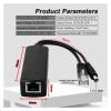 DMSPEQEY POE Splitter 10/100/1000Mbps Ethernet Splitter IEEE802.3af 44-57V to 5V Power Supply (Size : 1000Mbps, Color : Standard Chip) view 2
