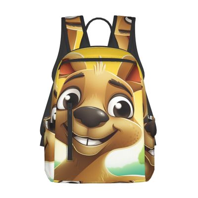 Laptop Backpack 14.7 Inch with Compartment Funny for Kangaroo Zoo Laptop Bag Lightweight Casual Daypack for Travel