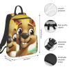 Laptop Backpack 14.7 Inch with Compartment Funny for Kangaroo Zoo Laptop Bag Lightweight Casual Daypack for Travel view 2