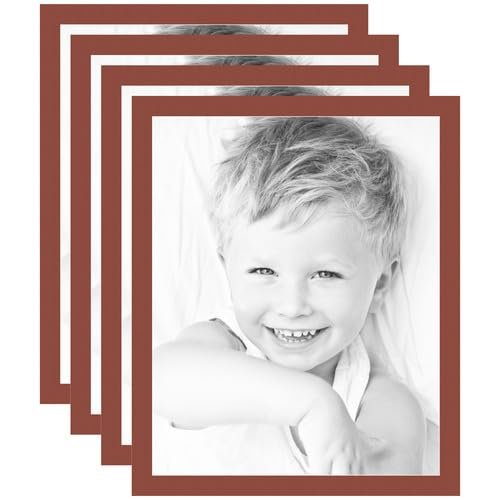 24x30 Terra-Cotta/Cognac Custom Mat for Picture Frame with 20x26 Opening Size (Mat Only, Frame NOT Included) - 4 Pack