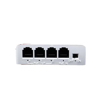 DMSPEQEY 4-Port Gigabit POE Extender 100/1000M Network Switch Repeater IEEE802.3af/at Plug and Play PoE Switch NVR IP Camera AP (Size : POE013S)