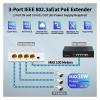 DMSPEQEY 4-Port Gigabit POE Extender 100/1000M Network Switch Repeater IEEE802.3af/at Plug and Play PoE Switch NVR IP Camera AP (Size : POE013S) view 3