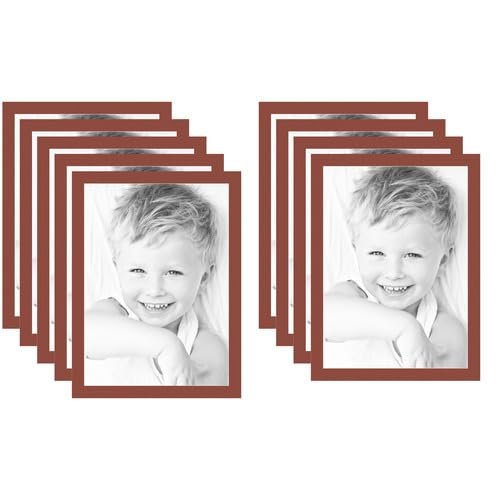 20x28 Terra-Cotta/Cognac Custom Mat for Picture Frame with 16x24 Opening Size (Mat Only, Frame NOT Included) - 9 Pack
