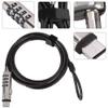 Laptop Cable Locks Combination Cable Lock 4 Digital Password Security 4 Digit Password Four Digit Password a Resettable 4 Round Virtual Code with 1 Satisfactory view 4