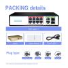 DMSPEQEY 120W 8*giga Poe+2*giga RJ45+2*SFP Fiber Optic Durable PoE+ SFP Poe 48v Gigabit Switch (Size : OFS-PE-GT10) view 2