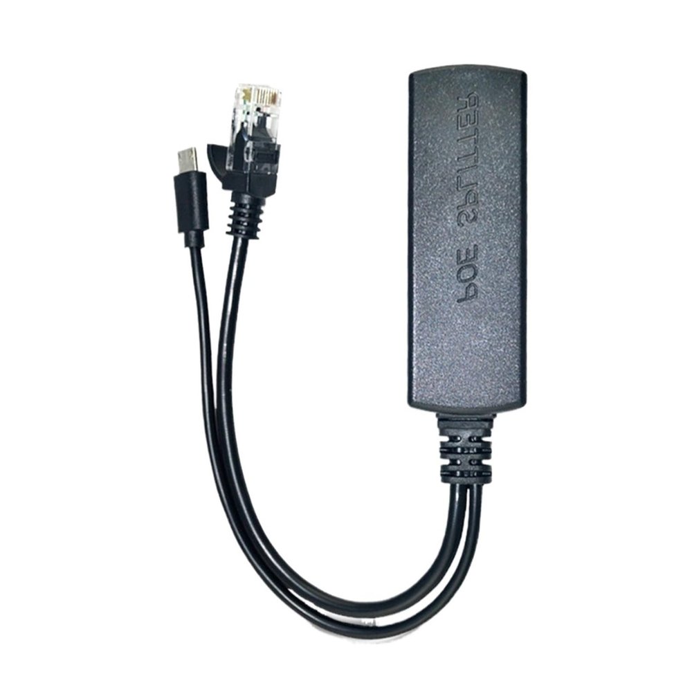 DMSPEQEY POE Splitter 10/100Mbps IEEE802.3af 44-57V to 5V 2.4A Micro USB Power Supply, Standard chip