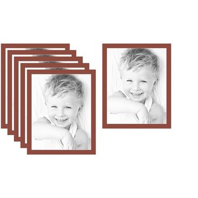 22x28 Terra-Cotta/Cognac Custom Mat for Picture Frame with 18x24 Opening Size (Mat Only, Frame NOT Included) - 6 Pack