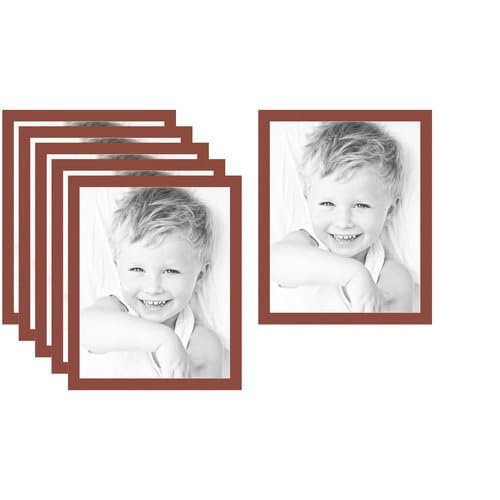 22x28 Terra-Cotta/Cognac Custom Mat for Picture Frame with 18x24 Opening Size (Mat Only, Frame NOT Included) - 6 Pack
