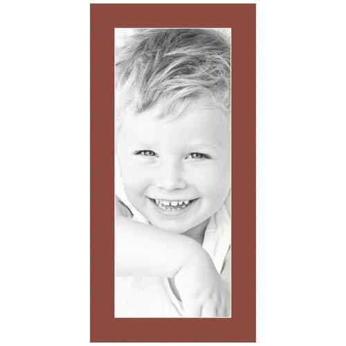 8x20 Terra-Cotta/Cognac Custom Mat for Picture Frame with 4x16 Opening Size (Mat Only, Frame NOT Included) - 1 Pack