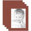 9x12 Terra-Cotta/Cognac Custom Mat for Picture Frame with 5x8 Opening Size (Mat Only, Frame NOT Included) - 4 Pack view 1