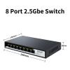 8-Port 2.5GbE Ethernet Switch Unmanaged 2.5G Network Switch Fanless Desktop Small Home Lab Setup Switch Plug and Play view 2