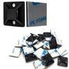 3/4" Zip Tie Mounts - 60 PCS Self Adhesive Cable Tie Mounts Wire Cable Anchors Squares Holders for Cable Management Outdoor Indoor (Black, 60PCS- 3/4INCH) view 1