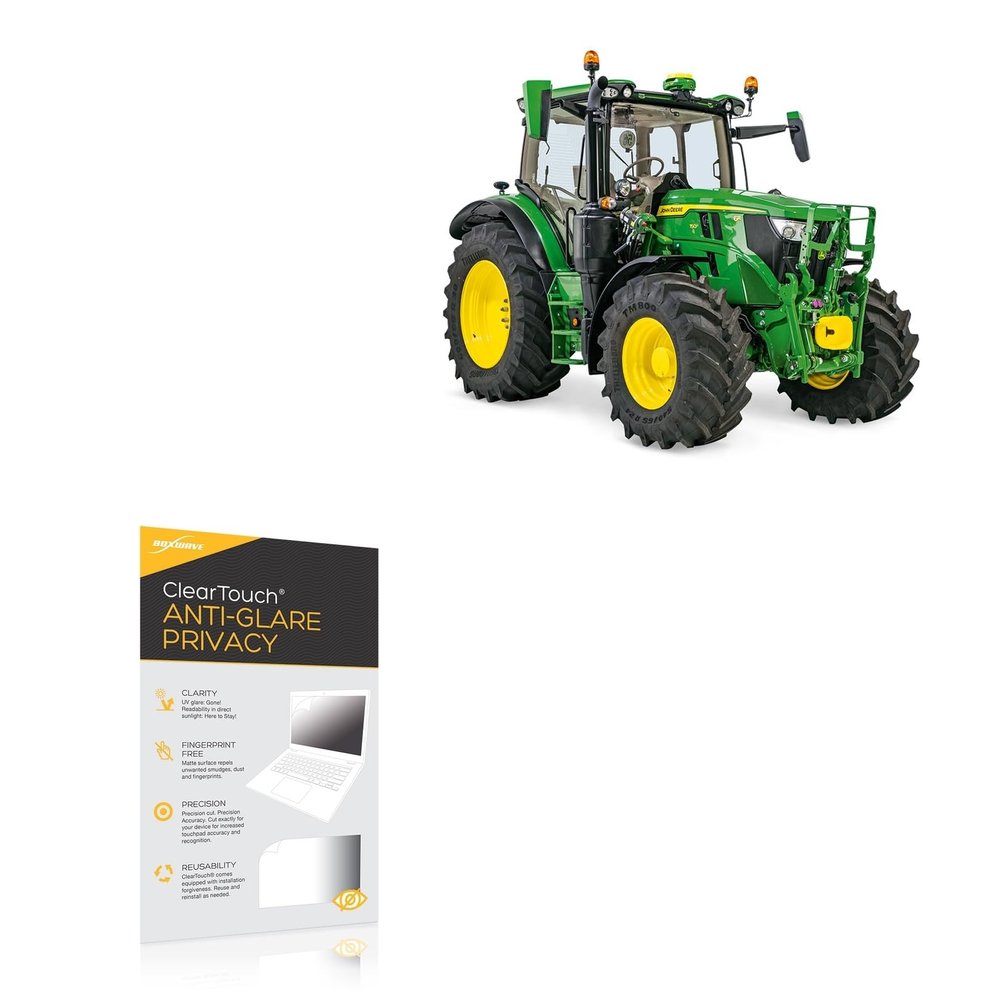 BoxWave Screen Protector Compatible with John Deere 6R Display (10 in) - ClearTouch Anti-Glare Privacy (2-Pack), Privacy Screen Protector Flexible Film Anti-Glare
