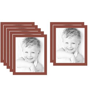 18x22 Terra-Cotta/Cognac Custom Mat for Picture Frame with 14x18 Opening Size (Mat Only, Frame NOT Included) - 7 Pack