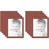 16x20 Terra-Cotta/Cognac Custom Mat for Picture Frame with 12x16 Opening Size (Mat Only, Frame NOT Included) - 10 Pack view 1