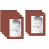 8x12 Terra-Cotta/Cognac Custom Mat for Picture Frame with 4x8 Opening Size (Mat Only, Frame NOT Included) - 8 Pack view 1