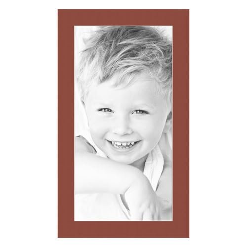 10x20 Terra-Cotta/Cognac Custom Mat for Picture Frame with 6x16 Opening Size (Mat Only, Frame NOT Included) - 4 Pack