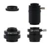 Joebo Microscope Kit CTV 1/2 1/3 1X Adapter 0.3X 0.5X C Mount Lens C CS Simul Focal Ring Trinocular Stereo Microscope Microscope Lens Adapters (Color : 1X SZMCTV 1-2 1-3) view 1