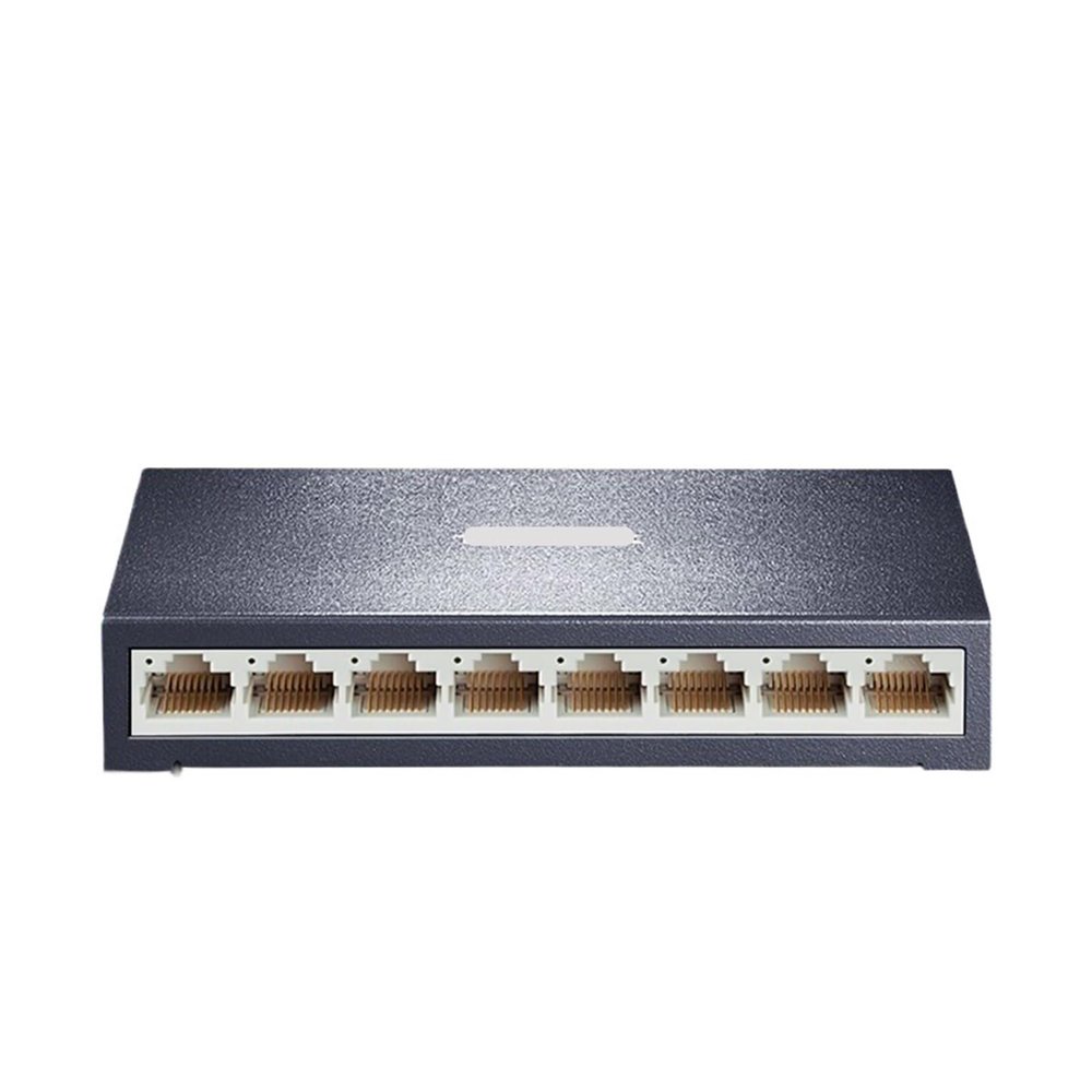 8-Port 100Mbps Ethernet Switch 100BASE-T Plug and Play Network Hub Internet Splitter 5V DC Auto MDI/MDIX TL-SF1008D (Size : UK Adapter)