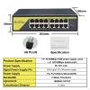 48V POE Switch 16-Port Network Switch Ethernet 10/100Mbps POE Switch IEEE802.3AT/AF (Size : US Plug) view 2