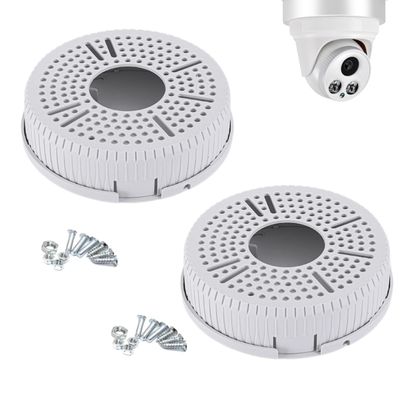 GledeYeTec 5.5" Camera Base Junction Outlet Box, Universal Junction Box for CCTV Surveillance Cameras, Plastic Waterproof Junction Box Mount Bracket (5.5" Round Camera Mount Hidden Box)