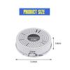 GledeYeTec 5.5" Camera Base Junction Outlet Box, Universal Junction Box for CCTV Surveillance Cameras, Plastic Waterproof Junction Box Mount Bracket (5.5" Round Camera Mount Hidden Box) view 2