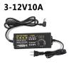 ZCERA 3-12V2A3A5A10A Adjustable Power Adapter Adjustable Voltage, Temperature, Speed, DC Switching Power Supply 24W (Size : 3-12V10A) view 2