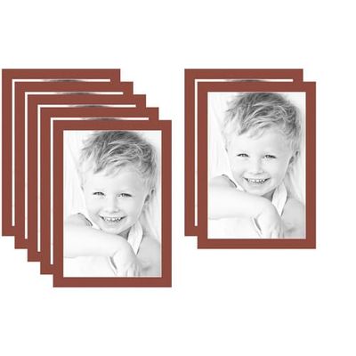 16x24 Terra-Cotta/Cognac Custom Mat for Picture Frame with 12x20 Opening Size (Mat Only, Frame NOT Included) - 7 Pack