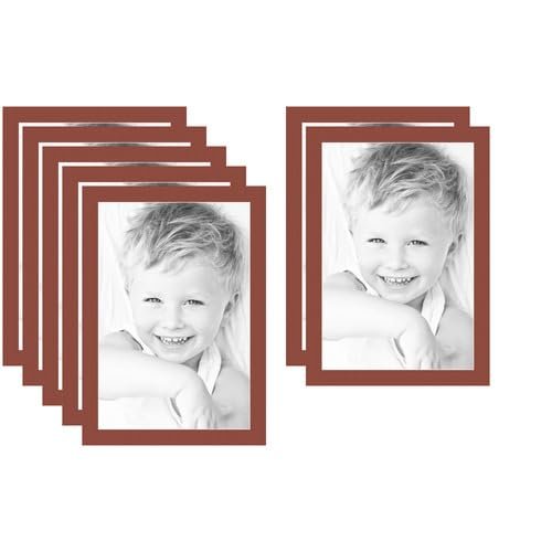 16x24 Terra-Cotta/Cognac Custom Mat for Picture Frame with 12x20 Opening Size (Mat Only, Frame NOT Included) - 7 Pack